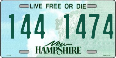 NH license plate 1441474