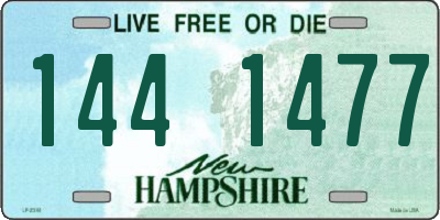 NH license plate 1441477