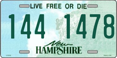 NH license plate 1441478