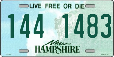 NH license plate 1441483