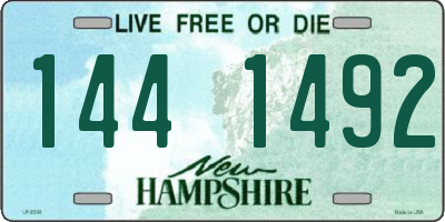 NH license plate 1441492