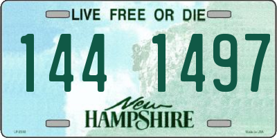 NH license plate 1441497