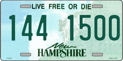 NH license plate 1441500