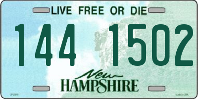 NH license plate 1441502