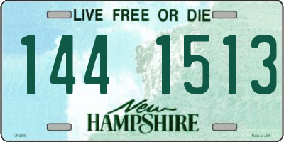 NH license plate 1441513