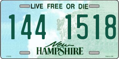 NH license plate 1441518