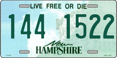 NH license plate 1441522