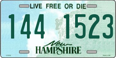 NH license plate 1441523