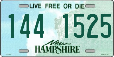 NH license plate 1441525
