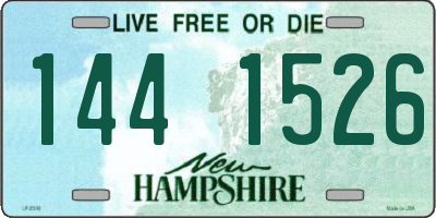 NH license plate 1441526