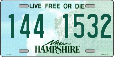 NH license plate 1441532