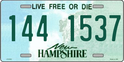 NH license plate 1441537