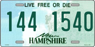 NH license plate 1441540