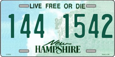 NH license plate 1441542