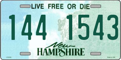 NH license plate 1441543