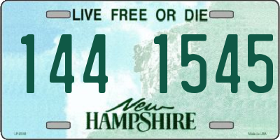 NH license plate 1441545