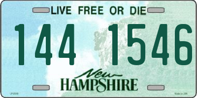NH license plate 1441546