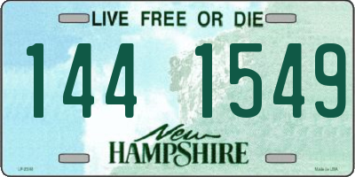 NH license plate 1441549