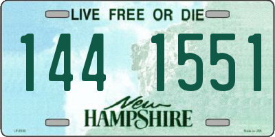 NH license plate 1441551