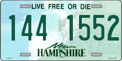 NH license plate 1441552