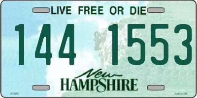 NH license plate 1441553