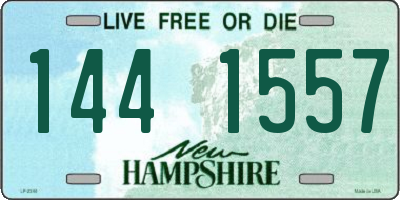 NH license plate 1441557