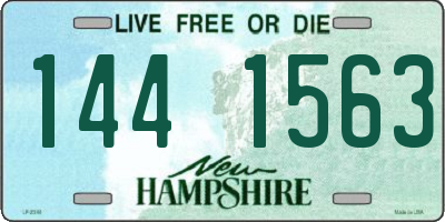 NH license plate 1441563