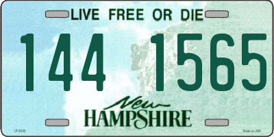 NH license plate 1441565