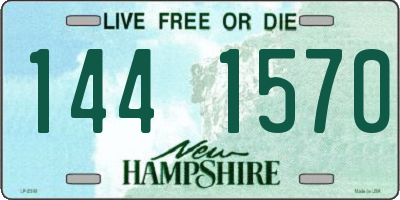 NH license plate 1441570