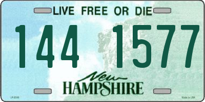 NH license plate 1441577
