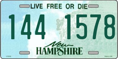 NH license plate 1441578