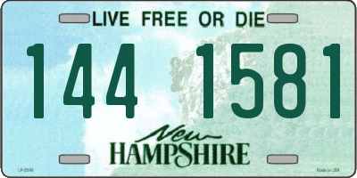 NH license plate 1441581