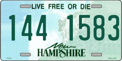 NH license plate 1441583