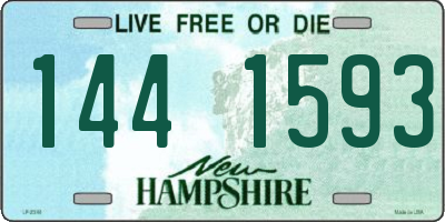 NH license plate 1441593
