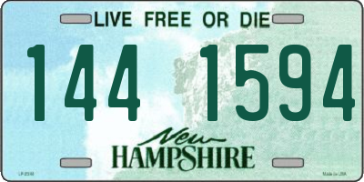 NH license plate 1441594