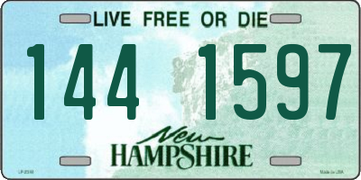 NH license plate 1441597