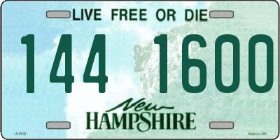 NH license plate 1441600