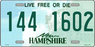 NH license plate 1441602