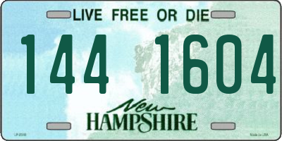 NH license plate 1441604