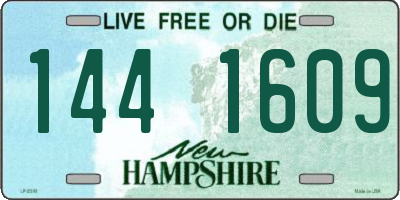 NH license plate 1441609