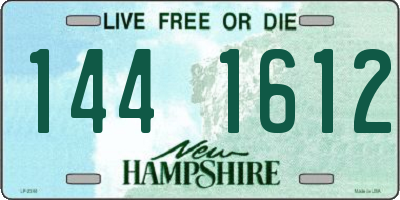 NH license plate 1441612