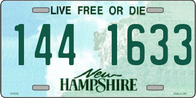 NH license plate 1441633