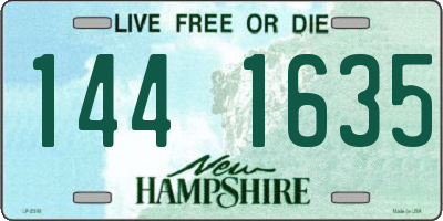 NH license plate 1441635