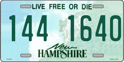 NH license plate 1441640