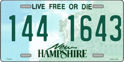 NH license plate 1441643
