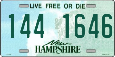 NH license plate 1441646