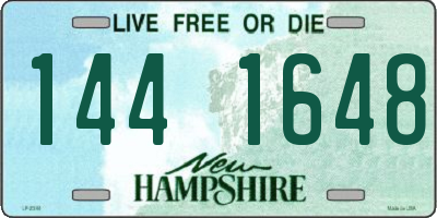 NH license plate 1441648