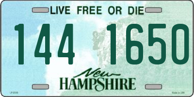 NH license plate 1441650