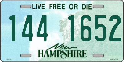 NH license plate 1441652