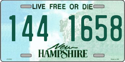 NH license plate 1441658